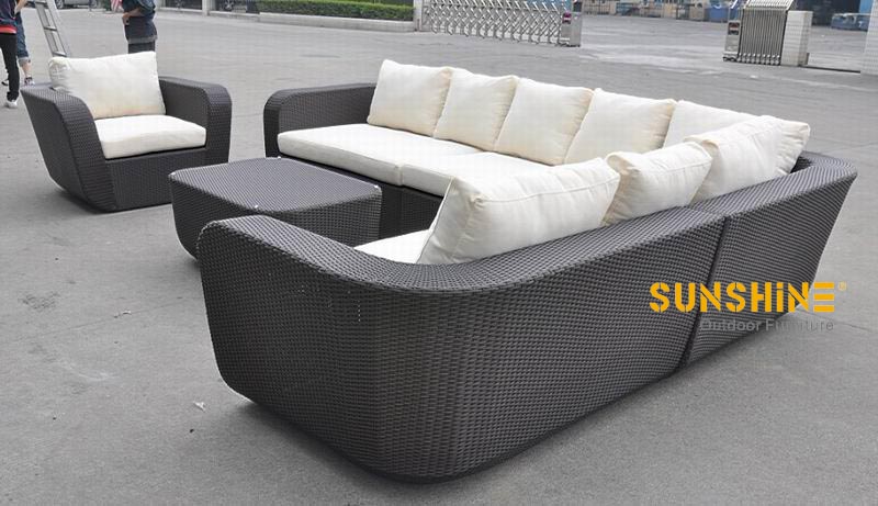 Outdoor rattan sofa